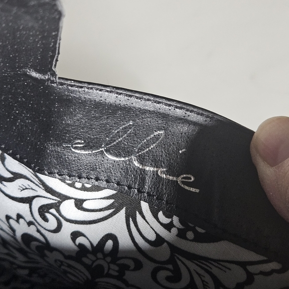 Ellie shoes Black knee boots, with buckles and studs. Size 10 - Picture 9 of 9